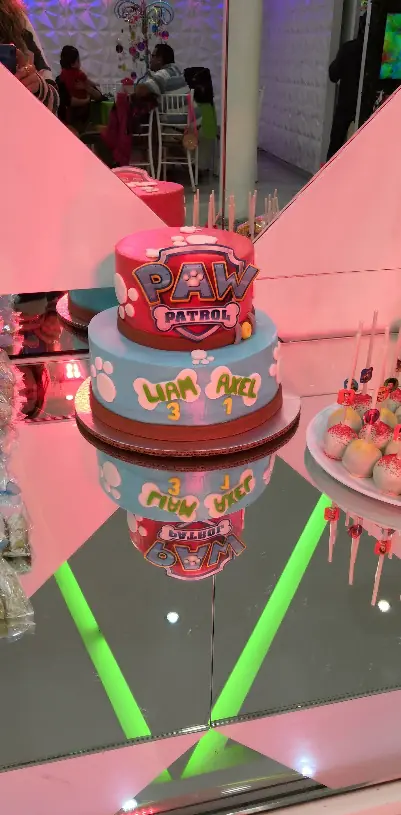 Pastel de Paw Patrol para Liam y Axel